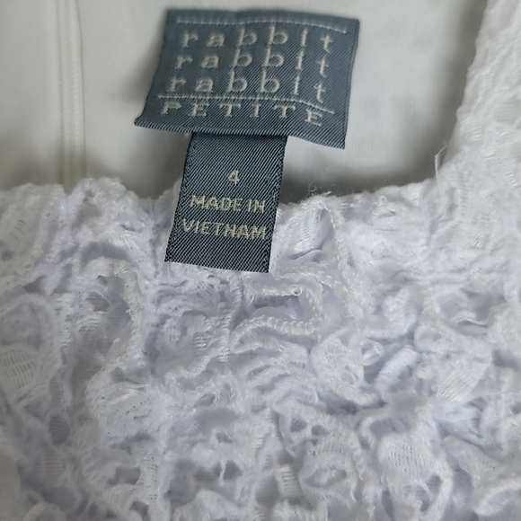 rabbit white petite white lace dress - Picture 3 of 4
